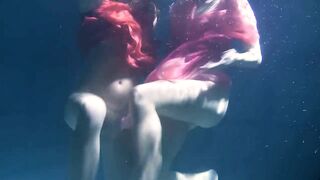 Lilia Mihalkova and Natalia Kupalka Underwater Lesbians